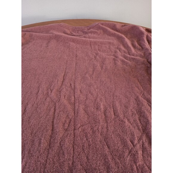 Carhartt Shirt Mens XL Maroon Short Sleeve Crew Neck Original Fit Cotton Logo - Picture 7 of 7
